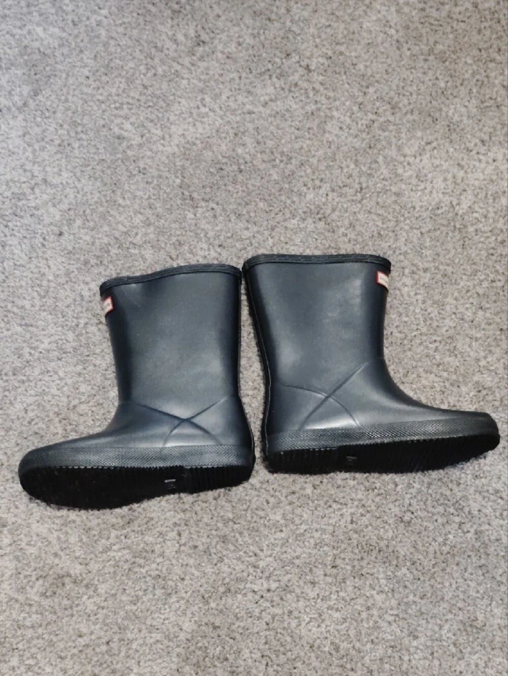 Hunter Kids Black Mid-Calf Waterproof Rain Boots